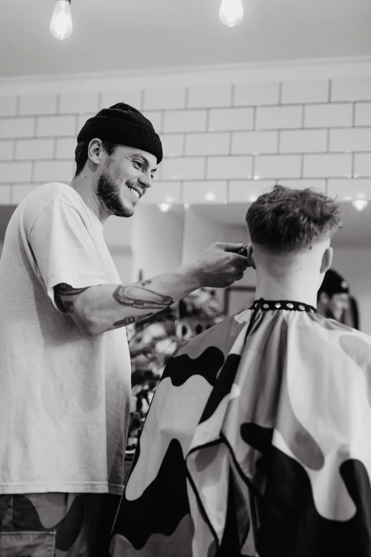 Alex Smith, owner and barber at B-Side Barbers and Records